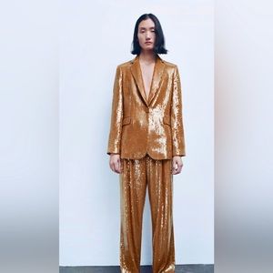 Zara Sequined Blazer